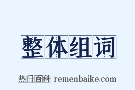 整体组词是什么意思的图片